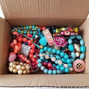 Junk Jewelry Lot 2 lbs Craft Repair Harvest